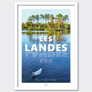 40  Landes, l'étang de la Glacière à Buglose.