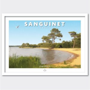 40 Sanguinet, plage déserte.